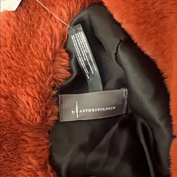 Anthropologie Rust Faux Fur Hat - Picture 3 of 4